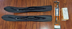 CAMOPLAST SKIS, POLARIS IQ MOUNTS & WOODYS 6" CARBIDE RUNNERS, RMK,SWITCHBACK