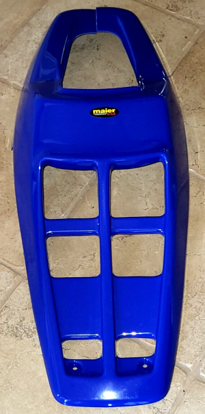 SUZUKI QUAD RACER, 500 QUADZILLA FRONT FENDER BLUE NOSE HOOD RADIATOR COVER