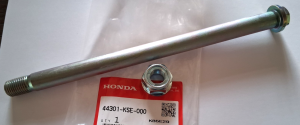HONDA CRF150R CRF 150R CRF150 FRONT WHEEL AXLE BOLT & LOCK NUT, 2007-2026
