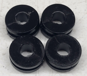 HONDA FRONT FENDER GROMMET KIT BLACK 4-PIECE ATC 250R, 350X, ATC250R, ATC350X