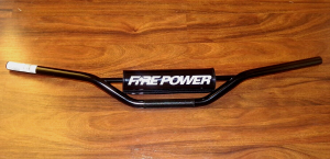 BLACK STEEL CR HIGH BEND DIRT BIKE MOTOCROSS MX HANDLEBARS, STEEL BARS DIRTBIKE