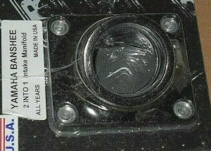 BANSHEE TRINITY 2 INTO 1, ENGINE REED CAGE RUBBER INTAKE BOOT,CARBURETOR JOINT