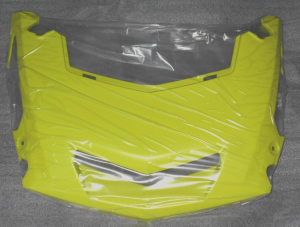 YAMAHA GRIZZLY 700 FRONT FENDER NEON YELLOW NOSE HOOD PANEL, 2UD-F3391-90-00