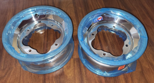 BLASTER,BANSHEE, WARRIOIR, RAPTOR,YFZ450, YFZ450R, YFZ450X POLISHED WHEELS,RIMS