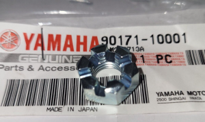 YAMAHA CASTLE NUT 90171-10001, YFZ450, RAPTOR, BANSHEE, BLASTER, WARRIOR, BREEZE