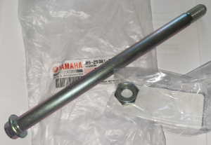 YAMAHA YZ65, YZ85 REAR WHEEL AXLE SHAFT, BOLT & LOCK NUT