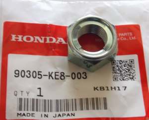 HONDA REAR AXLE, BRAKE PANEL, SWINGARM PIVOT NUT, XR600,CB400,XR250,VTR250,CB750