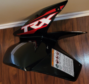 HONDA TRX250EX TRX 250EX 250X TRX250X OEM BLACK LEFT FRONT FENDER 2006-2026, 61250-HS1-A10ZB