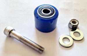 YAMAHA YFZ 350 BANSHEE UPPER, TOP REAR CHAIN ROLLER,TENSIONER BLUE, 2HH-22178-00