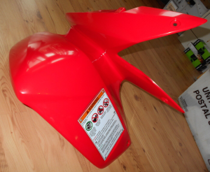 HONDA TRX250EX TRX 250EX OEM NITRO RED LEFT FRONT FENDER 06-25, 61200-HN6-A30ZB