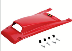 HONDA TRX250R, TRX 250R VENTED FRONT FENDER SCOOPED NOSE HOOD RED 86-89