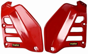 HONDA ATC250R, ATC 250R RADIATOR AIR DAMS, SCOOPS, SHROUDS RED 85-86  580022