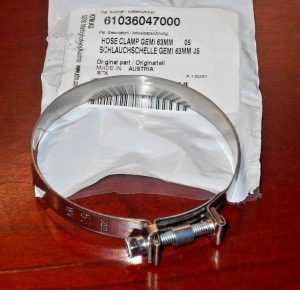 KTM 250 350 450 500 990 CARBURETOR CYLINDER HEAD INTAKE BOOT CLAMP 61036047000