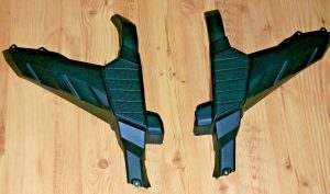 YAMAHA GRIZZLY 550, 700 FRONT BUMPER LEFT & RIGHT PLASTIC COVERS, GUARDS 07-11, 3B4-2842M-00-00 & 3B4-2842N-00-00