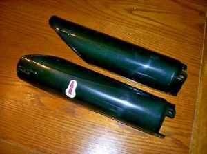 KAWASAKI KX85, KX100, KX 85 100 BLACK FORK GUARDS COVERS 98-13