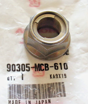 HONDA REAR AXLE, SUSPENSION & SWINGARM PIVOT NUT, CB600, CRF1000,GL1800 GOLDWING