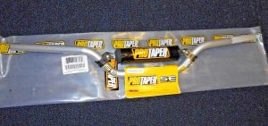 PRO TAPER SILVER CR LOW DIRT BIKE MOTOCROSS HANDLEBARS,BARS CR,CRF,YZ,YZF,KX,KXF