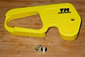 SUZUKI 500 LT500R QUAD RACER QUADZILLA SWINGARM PROTECTOR, CHAIN GUIDE, BUFFER YELLOW, REPLACES 61273-43B01