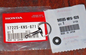 HONDA TRX 350 RANCHER TOOLBOX, FRONT FENDER STORAGE COVER TWIST PIN & WASHER