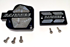 YAMAHA YFZ 350 BANSHEE BILLET ALUMINUM THROTTLE & BRAKE MASTER CYLINDER COVERS