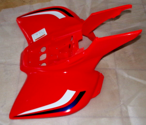 HONDA TRX90 TRX90EX TRX 90 TRX90X RED REAR FENDERS 06-26, 80110-HP2-AF0ZB