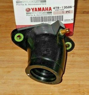 YAMAHA V-STAR 650 CARBURETOR TO REAR CYLINDER HEAD INTAKE BOOT, RUBBER FLANGE