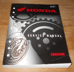 HONDA CBR600RR 2007 CBR MECHANICS SERVICE REPAIR MANUAL, BOOK