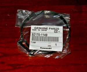 KAWASAKI BAYOU 220,250 SWINGARM FLEX BOOT,300 AIR FILTER HOSE CLAMP 92170-1149