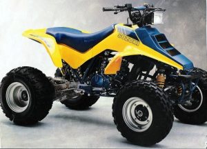 SUZUKI 250 QUAD RACER 10 mm RIGHT, REAR SHORT AXLE CARRIER MOUNTING BOLT & NUT