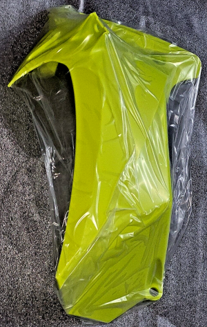 YAMAHA YFZ450R YFZ NEON YELLOW LEFT SIDE RADIATOR SHROUD 2014-2024, 1TD-F1731-80