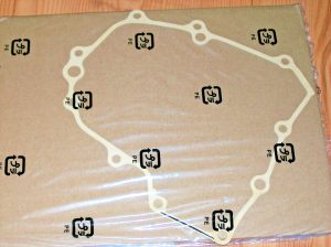 HONDA CRF250R CRF 250R CRF250 LEFT SIDE ENGINE MAGNETO STATOR COVER GASKET 10-17