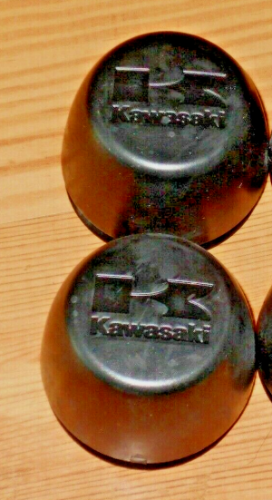 KAWASAKI BRUTE FORCE 650, 750 FRONT / REAR RUBBER WHEEL NUT CAPS  X2, 05-13