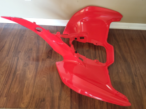 HONDA TRX 400EX, 400X TRX400X NITRO RED REAR FENDERS 2008-2014. 80100-HN1-A70ZC