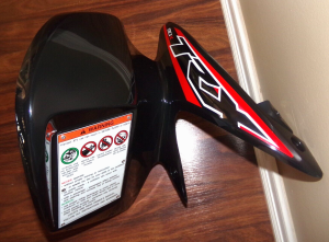 HONDA TRX90, TRX90EX, TRX90X LEFT SIDE BLACK FRONT FENDER 2006-2025, SPLASH GUARD
