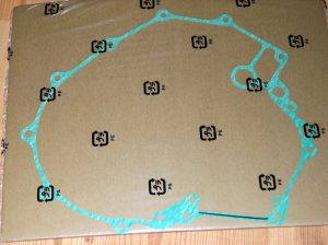 HONDA TRX700XX TRX 700XX ENGINE CLUTCH COVER GASKET 08-09, 11394-HP6-A00