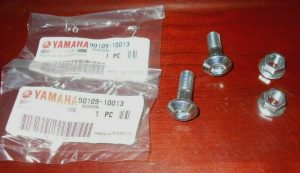 YAMAHA YFZ450 YFZ450R YFZ450X, RAPTOR 350, 700 REAR SPROCKET BOLTS & NUTS X2