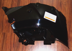 HONDA RINCON 650, 680, BLACK LEFT REAR FENDER, SPLASH GUARD 80200-HN8-000ZD