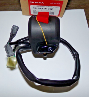 HONDA GROM 125 START BUTTON, ON/OFF RUN RIGHT SIDE HANDLEBAR SWITCH,THROTTLE HOU