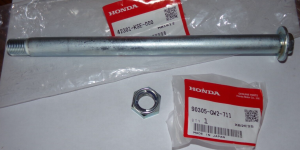 HONDA CRF150R CRF 150R CRF150 REAR WHEEL AXLE BOLT & LOCK NUT