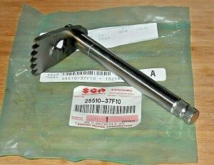 SUZUKI RM 250 RM250 ENGINE TRANSMISSION SHIFT SHAFT, 01-08, 25510-37F10