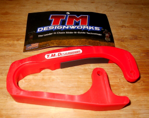 HONDA TRX 450R 450ER TM DESIGN RED SWINGARM CHAIN GUARD, BUFFER, GUIDE 2004-2014, HCP-TRX-RD