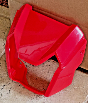 HONDA FOREMAN TRX 500, 520 RUBICON PATRIOT RED HEADLIGHT COVER, HOUSING, SHROUD 53205-HR6-660ZB
