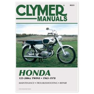 HONDA 125-200 TWIN CYLINDER MOTORCYCLES REPAIR, SERVICE, SHOP MANUAL, BOOK M321
