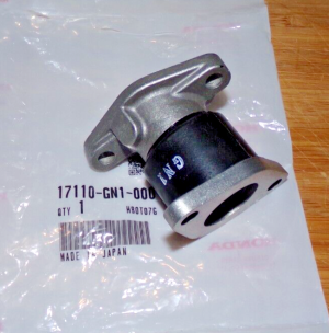 HONDA XR80, CRF80 CARBURETOT TO CYLINDER HEAD INTAKE FLANGE 17110-GN1-000
