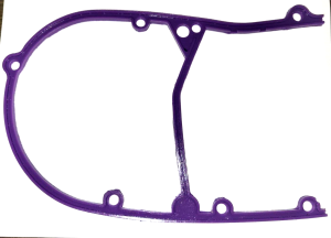 YAMAHA YFZ BANSHEE 350 ENGINE MAGNETO STATOR LEFT CASE COVER PURPLE GASKET 87-12