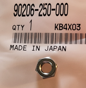 HONDA ROCKER ARM TAPPET NUT, 200 FATCAT, TRX 250 RECON, 300, 300EX, RANCHER