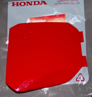 HONDA RANCHER 420, FOREMAN 500 520 RED OIL CHECK ACCESS DOOR, COVER 83653-HR3-W50ZA