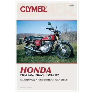 HONDA 250 & 360 TWINS MOTORCYCLE REPAIR, SERVICE, SHOP MANUAL, BOOK 74-77