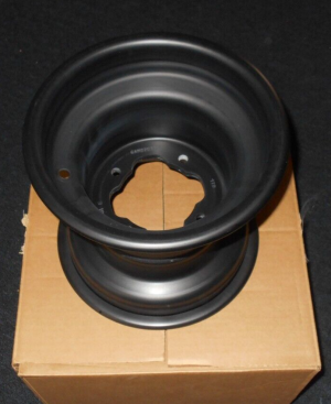 YAMAHA BLACK OEM 9" REAR WHEEL, RIM BANSHEE, WARRIOR, YFZ450, YFZ450R, RAPTOR