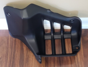 LTZ400, KFX400, DVX400 LTZ, KFX, DVX 400 RIGHT SIDE FOOT GUARD, BLACK FOOTREST